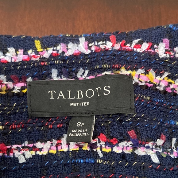 Talbots 8 Petite blazer. Spice up your wardrobe with this adorable piece. EUC! - Picture 8 of 11